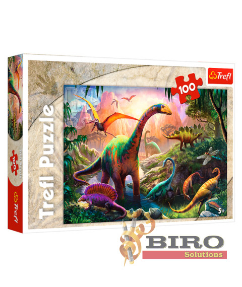 TF Puzzle "100" - "Dinosaurs land"